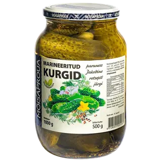 Mõisaproua marineeritud kurgid 1000g