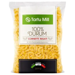 Durumnisupasta Cornetti Tartu Mill 500g