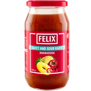 Kaste Sweet and Sour ananassiga Felix 500g