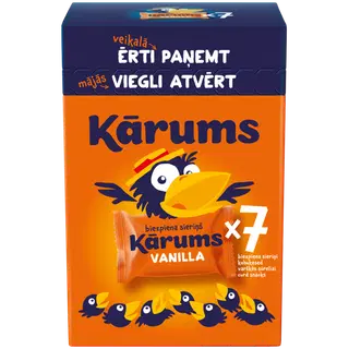 Karums Vanilli glasuurkohuke, 7 x 45 g