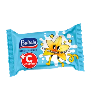 Baltais Glasuuritud vanillimaitseline dessert C-vitamiiniga 38g