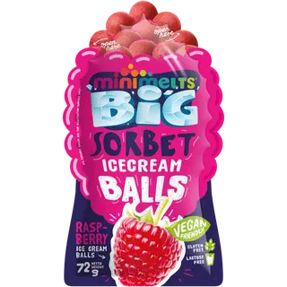 Minimelts Big Vaarikamaitselised Sorbetipallid 72 g