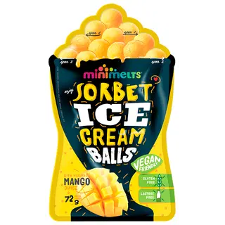 Mango sorbetipallid MINI MELTS, 72g