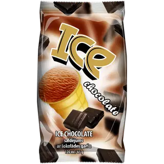 Ice Šokolaadijäätis Vahvlitopsis 120 ml/65 g