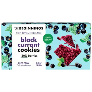 Beginnings gluteenivabad küpsised mustsõstardega, 80g