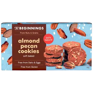 Beginnings vegan mandliküpsised pekanipähklitega 80g