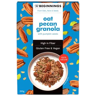 Beginnings vegan kaera müsli pekaanipähklitega 200g