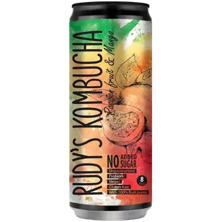 Rudy's Kombucha mango & passion fruit 330ml