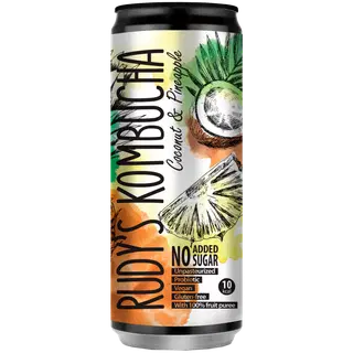 Rudy's Kombucha coconut & pineapple 330ml