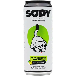 SODY Yuzu Burst alkoholivaba funktsionaalne jook 330 ml