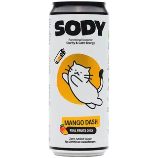 SODY Mango Dash alkoholivaba funtsionaalne jook 330 ml