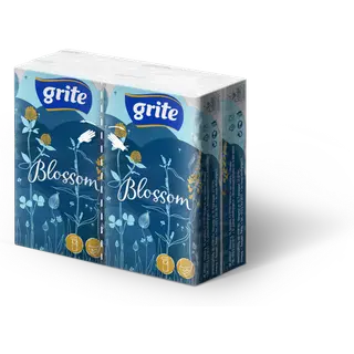 Taskurätt Grite Blossom 3-kihiline 10 lehte 1tk