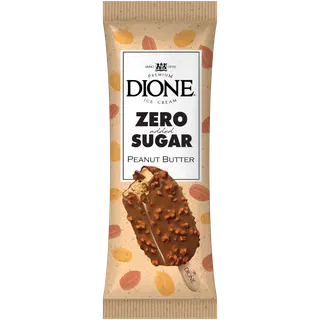 Dione Zero Jäätis Maapähklivõiga Ilma Lisatud Suhkruta 90 ml