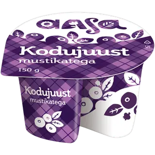 Aasa Mustikatega kodujuust, 150 g