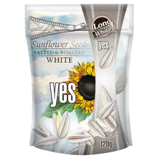 Y.E.S. valged soolased päevalilleseemned 120g