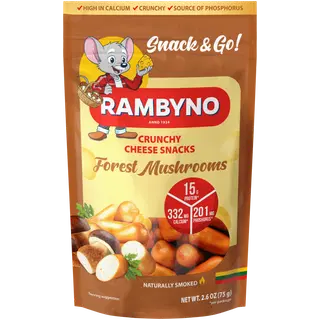 Rambyno suitsujuustu suupiste metsaseentega 45%, 75g