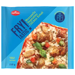 Mantinga Pitsa Kanakebabi Mozzarella ja Köögiviljadega 210 g