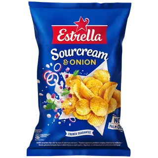Estrella kartulikrõps 130g hapukoore-sibulamaitseline