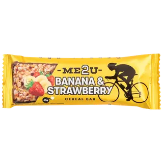 ME2U teraviljabatoon Banaan & Maasikas 45 g