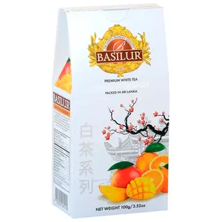 Basilur valge tee mango-apelsini 100g
