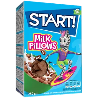 Padjakesed piimamaits. täidisega Start! 250g