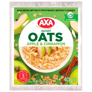 Kiirkaerahelbepuder AXA õuna-kaneeli 40g
