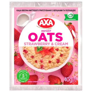 Kiirkaerahelbepuder maasika-koore Axa 40g