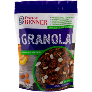 Dr. Benner granola müsli sokolaadi ja mandlitega 300gr