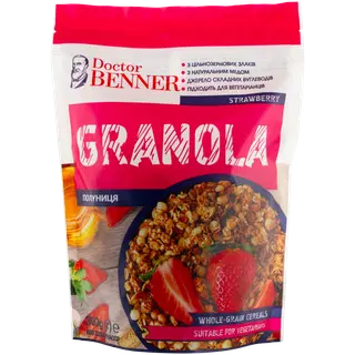 Dr. Benner granola müsli maasikatega 300gr