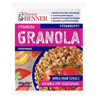 Dr. Benner  Granola müsli maasikatega 40g