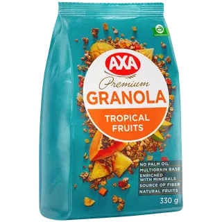Premium müsli troopiliste viljadega, AXA, 330 g
