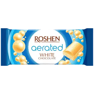 Õhuline valge šokolaad Roshen 80g