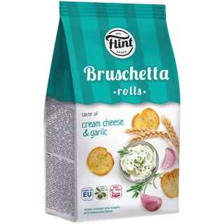 Flint bruschetta rolls toorjuustu- ja küüslaugumaitselised saiakrõpsud 65g