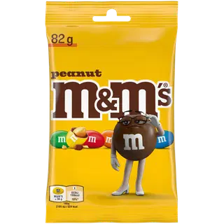 M&M's piimašokolaad värvilises glasuuris maapähklid 82g