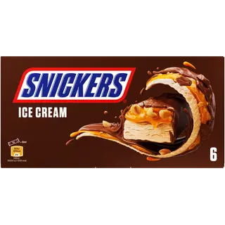 Snickers Jäätisebatoonid 6-pakk 273,6 g