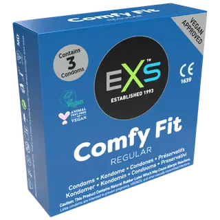 EXS Comfy Fit Regular kondoomid 3tk