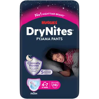 Huggies püksmähkmed Dry Nites Girl 17-30 kg, 10 tk