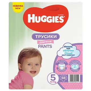 Püksmähkmed Huggies 5 girl 12-17kg 68tk
