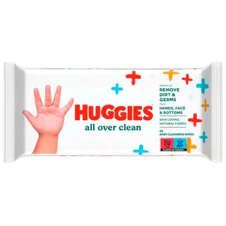Niisk. salv. HUGGIES All Over Clear 56tk