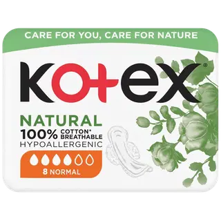 Hügieeniside Kotex Natural Normal 8tk