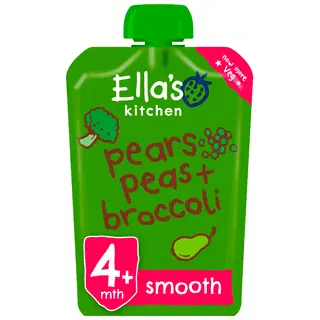 Ella´s Kitchen brokoli-pirni-hernepüree 120 g, öko, alates 4-elukuust
