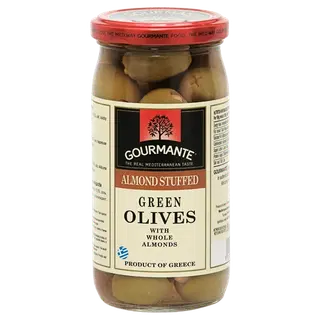 Rohelised oliivid mandlitega, GOURMANTE, 360 g