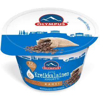 Olympuse Kreeka jogurt kohviga, rasvatu, 150 g
