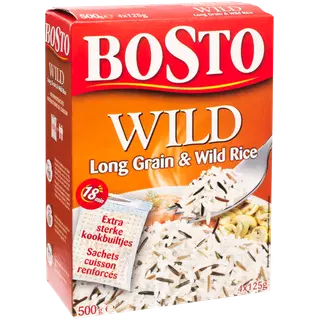 Bosto metsiku riisi segu, 4 x 125 g