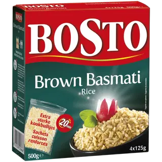Pruun riis Bosto 4x125g
