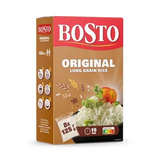 Bosto pikateraline riis 8x125g