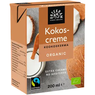 Urtekram ökoloogiline paks kookosejook, fairtrade, 200 ml