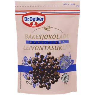 Tumeda šokolaadi nööbid küpsetamiseks DR.OETKER 100g