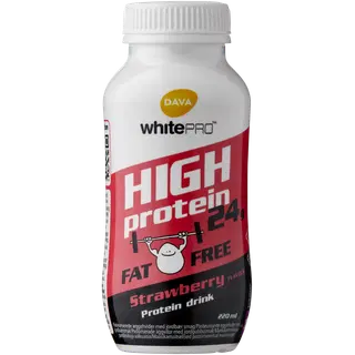 Dava WhitePro maasikamaitseline munavalge, 220 ml