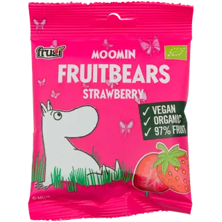 Moomin Fruitbears maasikas 3a, 40g